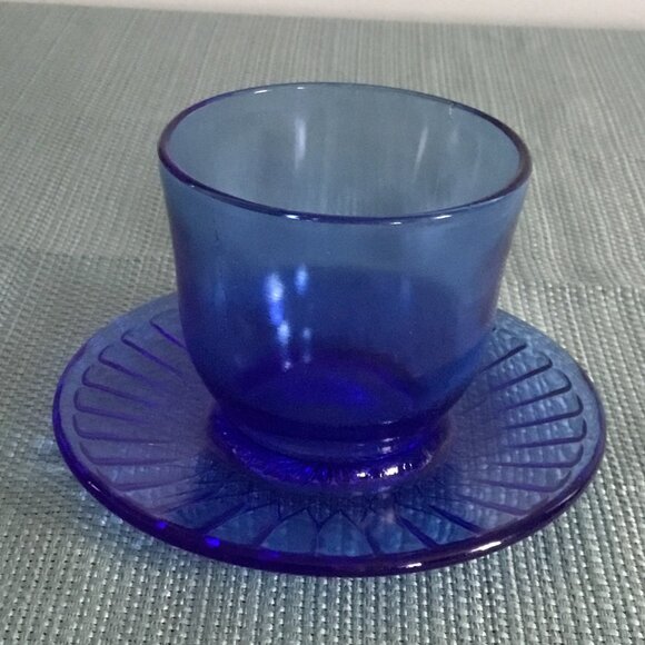 Cobalt Blue One Piece Condiment Dish - Picture 2 of 3